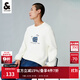 杰克·瓊斯（JACK&JONES）秋冬新款男裝款潮流休閑直筒圓領(lǐng)針織衫毛衣打底衫上衣衣服男士 A42奶白 S 170