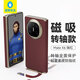 藍猩先生適用華為Mate X6手機殼 HUAWEI mate x6保護殼素皮輕奢磁吸充電防摔抗指紋手機保護殼 紅