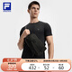 FILA 斐樂(lè)【天行者】胸包男包2025健身包運(yùn)動(dòng)包單肩斜挎包黑色隨身包