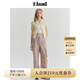 ELAND衣戀短袖針織衫女時(shí)尚甜美糖果色polo衫夏季新款 乳白色(64)Cream M 165