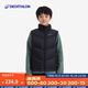 迪卡儂（DECATHLON）兒童戶(hù)外冬季運動(dòng)羽絨馬甲男女童輕薄保暖背心加絨滑雪內膽 云碳黑 M 均碼 165c /161-172cm14-15歲