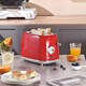 烤面包機家用全自動(dòng)迷你早餐機吐司機早餐機多功能家用小型多士爐 紅色面包機