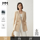 麥檬MM麥檬秋冬時尚通勤西服職業(yè)裝米色西裝外套上衣女5992110681 米色 S