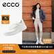 愛(ài)步（ECCO）夏季厚底休閑板鞋 街頭球鞋女鞋272813 白色/灰白色38