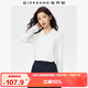 佐丹奴Polo衫女純棉雙面布純色氣質(zhì)長(zhǎng)袖翻領(lǐng)休閑上衣05312790