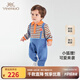 英氏嬰幼兒連體衣四季長(cháng)袖男寶寶爬服小童新生兒連身衣