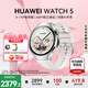 華為（HUAWEI）【七夕情人節(jié)禮物】WATCH 5智能手表鴻蒙AI運(yùn)動(dòng)eSIM獨(dú)立通話X-TAP智感窗體溫血氧呼吸監(jiān)測(cè)腕上小藝 42mm金星白-白色素皮復(fù)合表帶