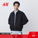 H&M男裝女裝夾克2025秋季新款戶(hù)外工裝疏水潮流休閑情侶外套1300526 黑色 M 175/100