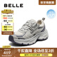 百麗（Belle）拼接撞色老爹鞋女2025秋新商場(chǎng)同款增高厚底休閑鞋E4Q1DCM5 米色 37 (235mm)