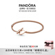 潘多拉（PANDORA）Moments心形丁字扣蛇骨鏈手鏈女教師節禮物 心形丁字扣蛇骨鏈手鏈 18 cm