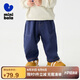 迷你巴拉男童褲子2025春秋新品寶寶仿牛仔褲錐形褲【商場(chǎng)同款】