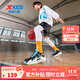 特步（XTEP）【掣風(fēng)2.0】兒童中大童男童籃球鞋小學(xué)生男孩童鞋緩震防滑籃球鞋 黑/智能藍(lán) 【掣風(fēng)2.0密網(wǎng)】 34 碼