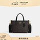 蔻馳（COACH）奧萊女士經(jīng)典標志CITY迷你托特包單肩斜挎包手提包c(diǎn)ity15 IM/胡桃木色/黑色