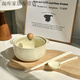 維諾亞新款ins陶瓷泡面碗帶蓋高顏值餐具學(xué)生宿舍防燙小眾用方便面碗 大眾合適  泡面碗+蓋+勺+筷子