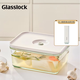 GLASSLOCK飯盒真空保鮮盒可抽真空大容量家用可微波爐廚房玻璃收納盒700ml