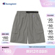 Champion冠軍短褲2024夏季新款刺繡草寫logo工裝短褲男美式復(fù)古潮 深灰色 L