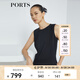 PORTS寶姿新品女裝優(yōu)雅束腰連體褲LL8P085NWB011 黑色 S 4