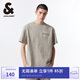 杰克·瓊斯（JACK&JONES） 百搭簡約寬松做舊刺繡字母重磅純棉短袖T恤男裝225101024