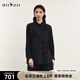 謎底襯衣套裝女2024春新款繡花襯衫長(cháng)袖直筒短褲兩件套241MTZ0127 黑色花 L