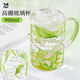 飛遇小清新大容量耐高溫高硼硅玻璃吸管杯家用高顏值帶把手水杯900ml