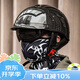 BEASLEY HELMETS碳纖維復(fù)古半盔摩托車頭盔比斯力夏季3c認(rèn)證男女巡航機(jī)車 12K亮光 XL碼（建議頭圍61~62）