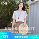 歐莎（OSA）蕾絲泡泡袖t恤女2025年夏季新款甜美減齡時(shí)尚百搭短袖上衣七夕 白色 M