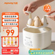 九陽(yáng)（Joyoung）煮蛋器 蒸蛋器 溫泉蛋機 智能定時(shí)自動(dòng)斷電 煮雞蛋神器溏心蛋茶葉蛋 小型蒸鍋早餐一體機GE361