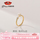 京潤珍珠婉如淡水珍珠戒指合金饅頭形氣質(zhì)戒指珠寶七夕情人節禮物 6-7mm