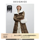 迪賽尼斯（DESIGNICE）2024冬季新款曠野美拉德通勤白鵝絨外套氣質(zhì)中長款羽絨服 摩卡棕 S