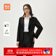 海瀾之家（HLA）西服套裝女款春秋一?？蹥赓|(zhì)西裝套裝女 黑色Y4【西服+西褲】 M 160/84A 建議100-115斤