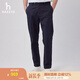 哈吉斯（HAZZYS）男裝 夏款男士褲子輕薄商務(wù)通勤休閑褲男ATDZP0BBP31 深藏青色DN 33 （175/80A）