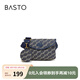 百思圖新款商場同款時尚老花小方包單肩斜挎包女X3026CX3 藍(lán) F