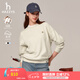 哈吉斯（HAZZYS）女裝 春秋款女【PHIZ系列】寬松衛(wèi)衣女ABTSE0BCX02 乳白色I(xiàn)V M (160/84A 38)