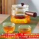 雅集側把茶壺玻璃泡茶壺綠茶煮茶大容量燒水沏茶壺家用辦公功夫茶具