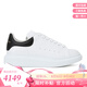 亞歷山大麥昆（Alexander McQueen）經(jīng)典小白鞋厚底休閑運動(dòng)鞋男士闊型小牛皮時(shí)尚板鞋節日禮物 黑尾【新款，新貨號】(偏大) 40