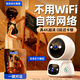 XMSJ家用監控攝像頭雙鏡頭360度全景無(wú)死角4K超清夜視AI人形追蹤聲光警戒 【4G終身免流量版】無(wú)需WiFi 30天循環(huán)錄像·雙向通話(huà)·日夜全彩·哭聲檢測