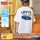 LEVI'S李維斯童裝兒童短袖t恤2025夏季男女童短T涼感圓領(lǐng)上衣 明亮白