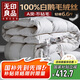 無印良品A類100%白鵝毛羽毛絨絲被子冬被芯約6.6斤【填充2000g】220*240cm
