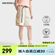 邁樂(lè)（Merrell）運(yùn)動(dòng)戶外休閑褲短褲男女同款透氣清涼日常五分褲百搭舒適褲子 MC3249002-WT04淺卡基 M