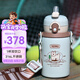 膳魔師（THERMOS）兒童保溫杯美式復(fù)古316L不銹鋼雙飲杯肩帶吸管直飲學(xué)生杯上學(xué)TCKN