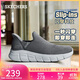 斯凱奇（Skechers）閃穿鞋男鞋秋季休閑健步鞋一腳蹬運動(dòng)鞋百搭軟底布鞋118306