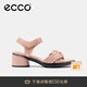 愛步（ECCO）涼鞋女 一字式扣帶優(yōu)雅媽媽百搭透氣粗跟高跟鞋 雕塑222793 淺棕色22279361103 38