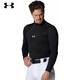 安德瑪（Under Armour）【日本直郵】安德瑪長(cháng)袖T恤1375374男士半高領(lǐng)棒球打底衫海外版 黑色 S