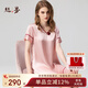 絲界商場(chǎng)同款真絲睡裙女夏季涼感短袖寬松極簡(jiǎn)純色絲綢睡衣外穿家居服