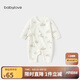 babylove新生兒連體衣春季純棉嬰兒衣服0-6個(gè)月初生兒寶寶三角哈衣秋裝