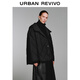 UR冬季新款女裝休閑絎縫超寬松連帽羽絨服UWM150101 黑色 (偏寬松) S