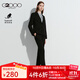G2000【柔軟舒適】G2000女裝2024春秋商場同款商務(wù)通勤修身西服西褲. 西服-黑色 M /36