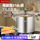 美廚（maxcook）湯鍋316L不銹鋼 復底高湯鍋26cm 燃氣爐電磁爐通用MCT0050