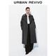 UR【HOT】2025秋季新款女裝氣質(zhì)魅力腰帶長(cháng)款大衣UWG150098