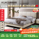 顧家家居簡(jiǎn)約科技布床雙人床主臥DS9052B【月紗白】高腳款1.8*2.0京倉閃發(fā)